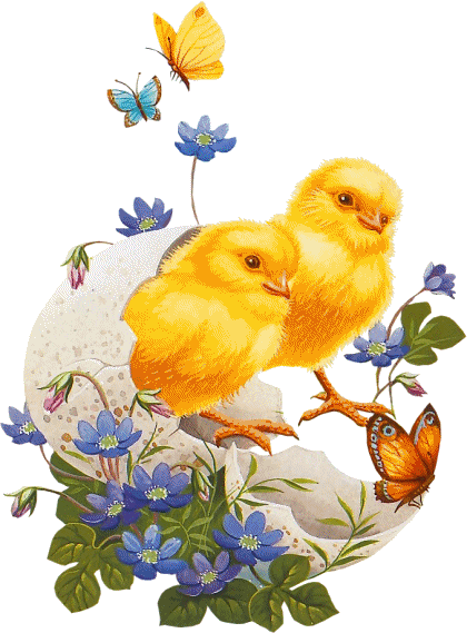 Kurczaki wychodzące z pisanki